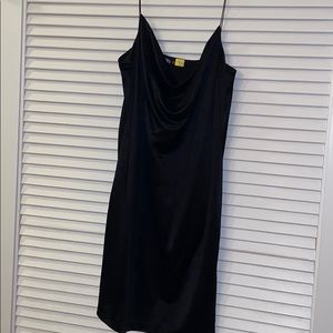 Zara mini black slip dress